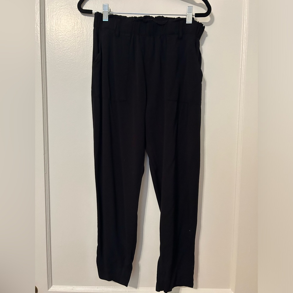 Paperbag viscose pants